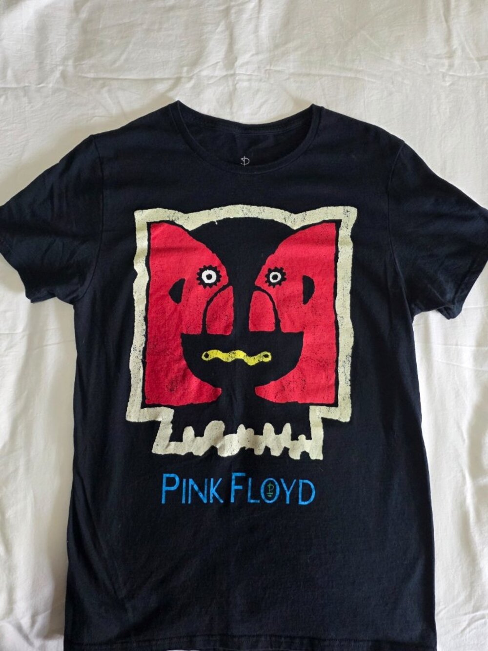Pink Floyd Band Tee Graphic T-Shirt Black 100% Cotton Size Medium